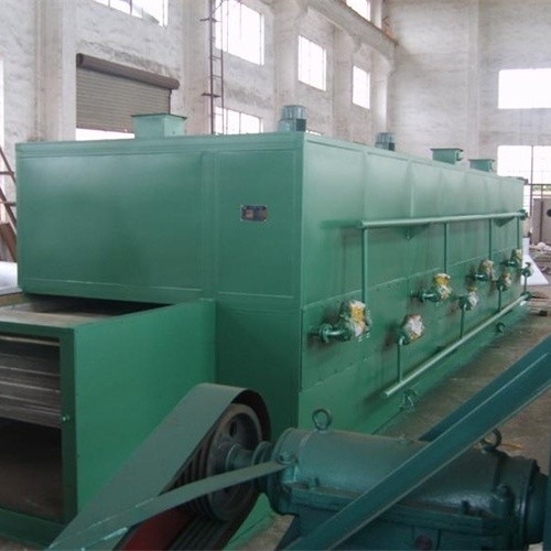 400Kg/H 熱風乾燥炉 316SS DW1.2×10 コンベヤーベルトドライヤー